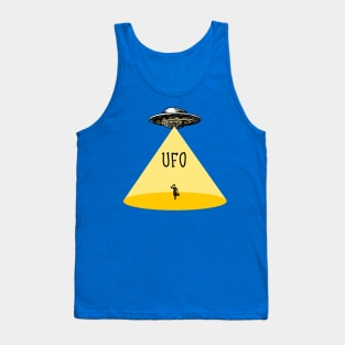 UFO Funny Alien Tank Top